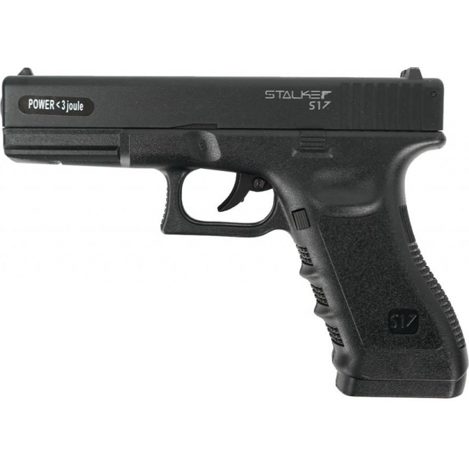 Пневматический пистолет STALKER S17 (аналог Glock17) металл, пластик, черный 4,5 мм ST-12051GL Пневматический пистолет STALKER S17 (аналог Glock17) металл, пластик, черный 4,5 мм ST-12051GL